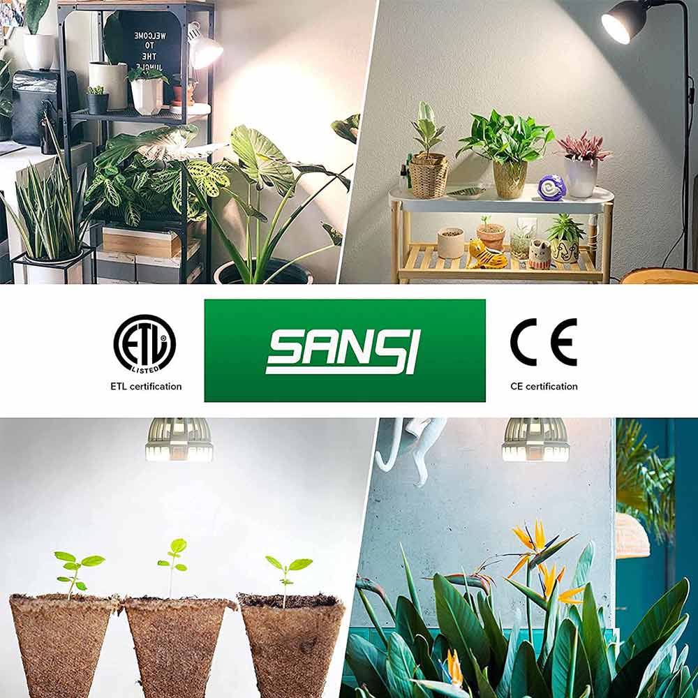 9W Sansi LED Grow Light E27 Sansi Asia